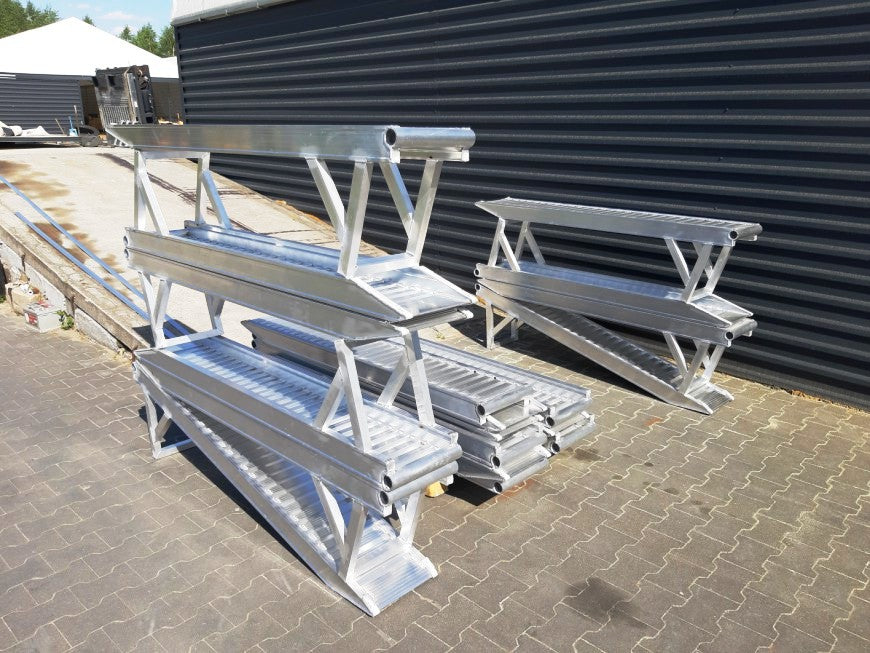 Auffahrrampen Set Paar Auffahrrampen aus Aluminium 3 Lang 14T Modell A4