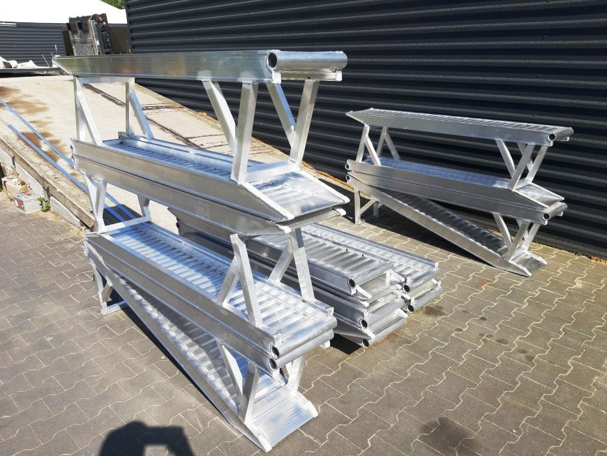 Auffahrrampen Set Paar Auffahrrampen aus Aluminium 3 Lang 14T Modell A4