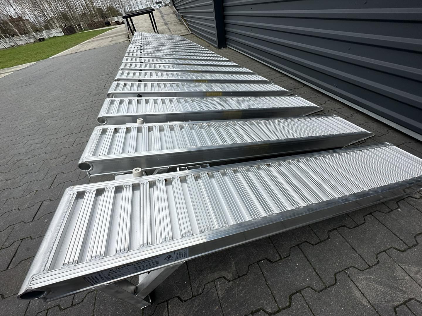 Auffahrrampen Set Paar Auffahrrampen aus Aluminium 3 Lang 14T Modell A4
